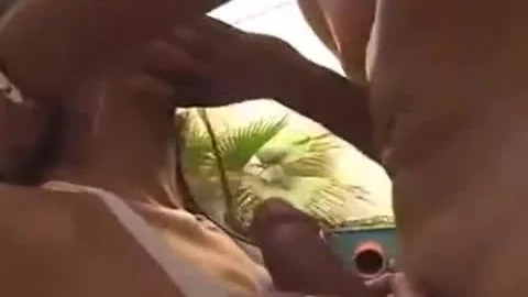 Brunette Shemale Babe In Pantyhose Gets Rammed Near The Pool