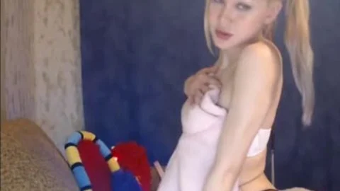 sleazy blond lady-man Teasing
