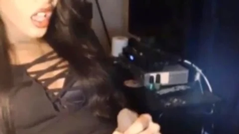 Sexy Tgirl Amateur Huge Cumshot On Her Self