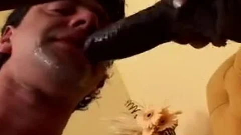 Black Shemale Delivers Some Painful Anal