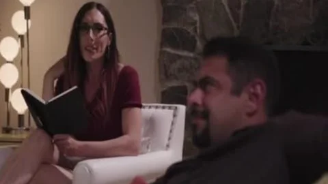 Horny TS Melanie Brooks Let Dude Enjoys Sucking Her Hard Shecock