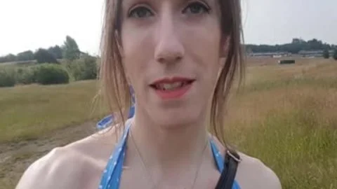 Outdoor Anal In My Summer Dress; Public No Panties Finger Fuck