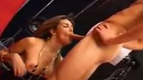 Leggy Tgirl Fucking On A Sofa