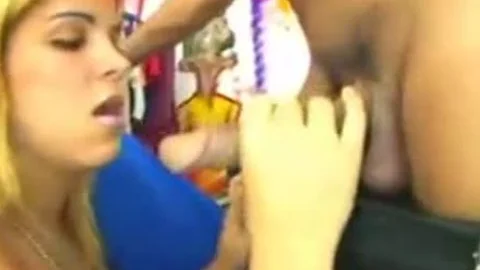 Protected Sex With Small Boobed Shemale