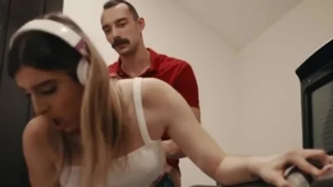 Big Tits Tranny Ivory Mayhem Bareback Anal In The Bathroom