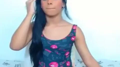 Tranny With Huge Penis In Leotard Masturbatingp