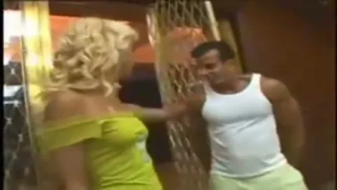 Tranny Slut Works With Two Guys