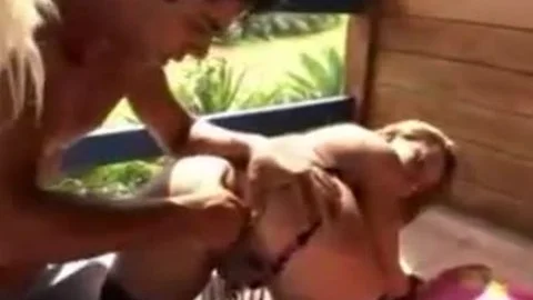 Hot Guy Splits Two Tranny Butts