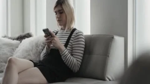 TS Ella Caught By Her Stepbro Dante Having Phone Sex So He Joined Her