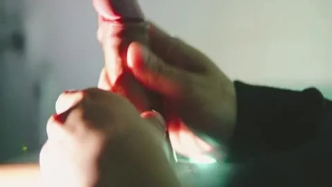Asian Femboy Edging Dick & Cum