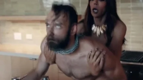 New Stepson Gets His Ass Bareback Fuck By His TS Stepmother