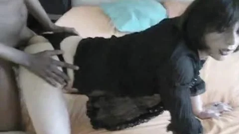 Black Guy Pounding Brunette Ass
