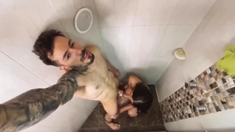 Having A Shower Fuck With A Sexy Shemale