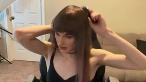 Long Dick Brunette Trans Cutie Camshows Solo