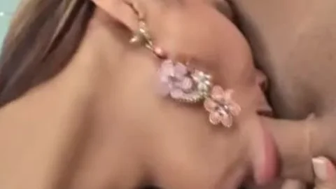 pretty breasty TS gets banged In The Bedroom