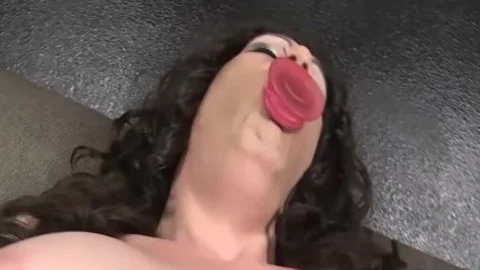 ladyboy Kimber Haven Dildos Her ass Until she Cums