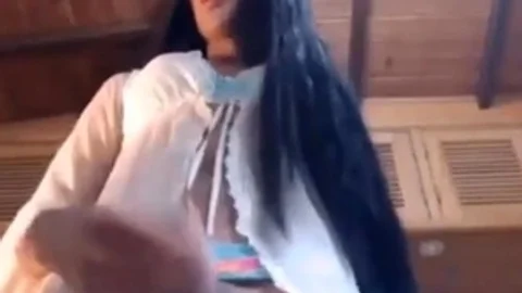 Beautiful Tranny Latina Strokes Her Shecock