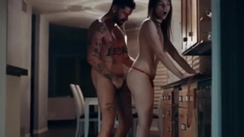 Party Goer TS Lets Stepbro Bareback Her Ass To Keep Silent