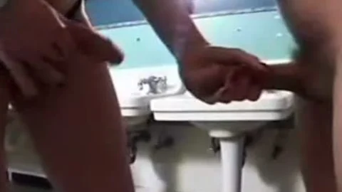 Shemale Drills Chap In Public Place