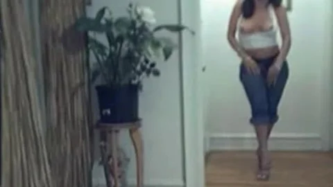 Busty Brunette Wanks Off Her Erect Prick